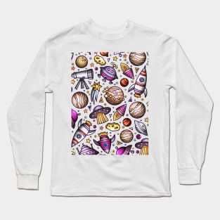 Cosmic Cuties - Adorable Space Long Sleeve T-Shirt